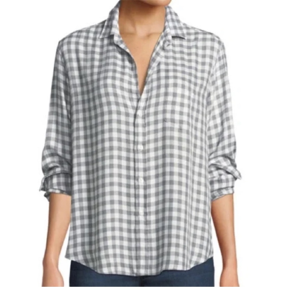 Frank & Eileen Eileen Classic Grey Gingham Check